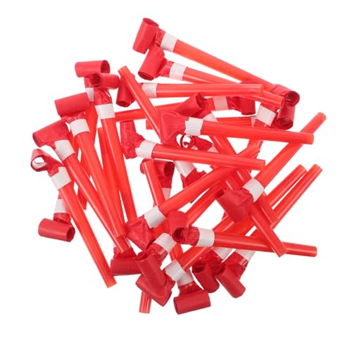 Yardwe 50 Stück Lustige Pfeifen für Vielseitige Spielzeuge Geeignet für Partys Rot für Blasübungen und Geräuschproduktion Yardwe 50 Stück Lustige Pfeifen für Vielseitige Spielzeuge Geeignet für Partys Rot für Blasübungen und Geräuschproduktion von Yardwe