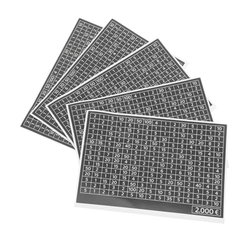 Yardwe 50 Stück Spar Challenge Sticker mit Zahlen Design Visuelles Sparziel Tracking für Holz Sparschwein Motivierende Budgetplaner Aufkleber DIY Sparspaß für Familie von Yardwe