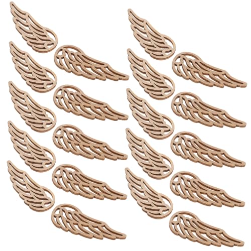 Yardwe 50 Stück Unbehandelte Holzscheiben Engel Flügel Dekorationen für Diy Bastelprojekte Vielseitige Holzverzierungen für Weihnachtsbaum Ornamente und Kreative Kunstwerke Yardwe 50 Stück Unbehandelte Holzscheiben Engel Flügel Dekorationen für Diy Bastelprojekte Vielseitige Holzverzierungen für Weihnachtsbaum Ornamente und Kreative Kunstwerke von Yardwe