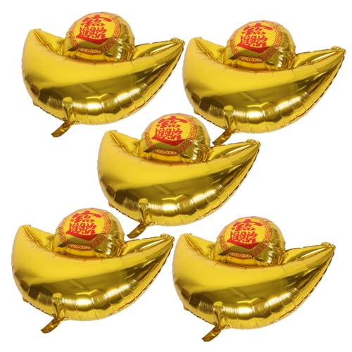 Yardwe 5Stücke Aluminiumfolien Luftballons Barrenform für Neujahrsfeiern Dekorationen und Fotoautomaten Elegante Party Requisiten für Geburtstags und Silvesterfeiern Yardwe 5Stücke Aluminiumfolien Luftballons Barrenform für Neujahrsfeiern Dekorationen und Fotoautomaten Elegante Party Requisiten für Geburtstags und Silvesterfeiern von Yardwe