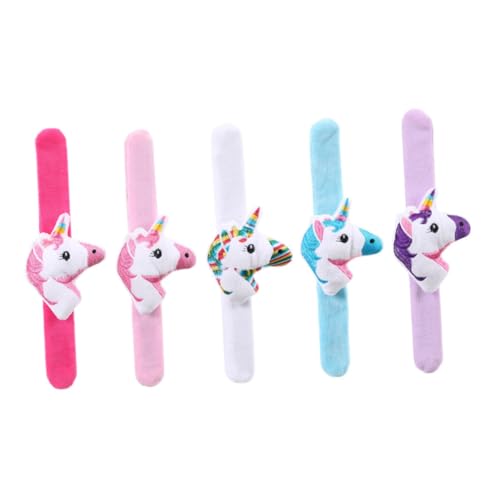 Yardwe 5Stücke Einhorn Plüsch Slap Armbänder Süße Tier Slap Bänder Für Kindergeburtstag Themenpartys Und Gemischte Farben Komfortabel Und Langlebig Yardwe 5Stücke Einhorn Plüsch Slap Armbänder Süße Tier Slap Bänder Für Kindergeburtstag Themenpartys Und Gemischte Farben Komfortabel Und Langlebig von Yardwe