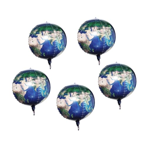 Yardwe 5Stücke Planet Ballon Set Erde Luftballons für Kindergeburtstag Partydekoration Planetendekoration Foto Requisiten für Unvergessliche Feiern von Yardwe