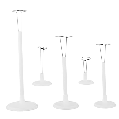 Yardwe 5Stücke Teiliges Puppenständer Verstellbare Unterstützung für Figuren Stabiler Kunststoffsockel mit Metallstruktur für Puppen Displays und Sammlungen von Yardwe