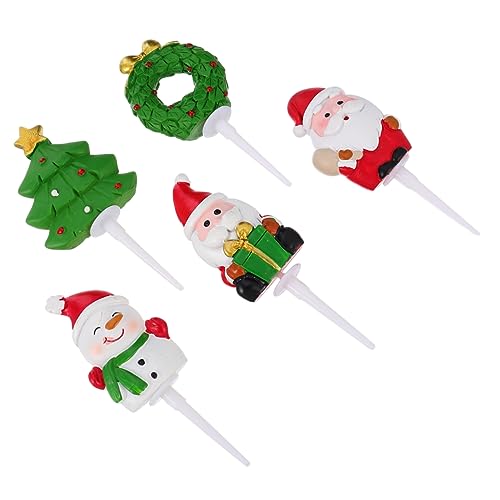 Yardwe 5Stücke Weihnachts Kuchen Dekoration Kreative Resin Cake Topper Mit Schneemann Weihnachtsbaum Und Geschenken Für Festliche Feierlichkeiten Yardwe 5Stücke Weihnachts Kuchen Dekoration Kreative Resin Cake Topper Mit Schneemann Weihnachtsbaum Und Geschenken Für Festliche Feierlichkeiten von Yardwe