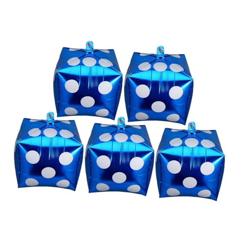 Yardwe 5Stücke Würfelballons Themenparty Dekoration Folienballons für Geburtstagsfeiern Spielabende und Festliche Anlässe Fotohintergründe Yardwe 5Stücke Würfelballons Themenparty Dekoration Folienballons für Geburtstagsfeiern Spielabende und Festliche Anlässe Fotohintergründe von Yardwe