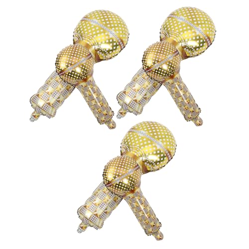 Yardwe 6 Stück Ballondekoration Heiße Ballons Geburtstag Groß Zubehör Für Partydekoration Folienballon Partygeschenk Aufblasbare Luftballons Ballonstütze Aluminiumfolie Golden von Yardwe