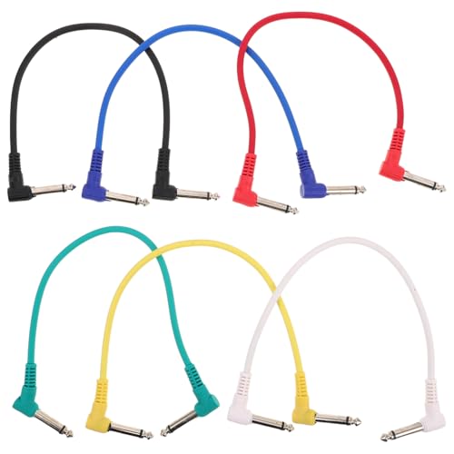 Yardwe 6 Stück Elektrogitarren Patchkabel Audio Kabel für Effektpedale Hohe Klangqualität für Gitarren und Audiogeräte Benutzerfreundlich und Vielseitig Yardwe 6 Stück Elektrogitarren Patchkabel Audio Kabel für Effektpedale Hohe Klangqualität für Gitarren und Audiogeräte Benutzerfreundlich und Vielseitig von Yardwe