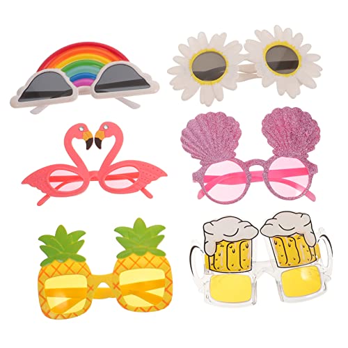 Yardwe 6 Stück Lustige Hawaiian Partybrillen Kreative Strandsonnenbrillen für Erwachsene Verschiedene Designs für Feierlichkeiten für Foto Requisiten und Partys Yardwe 6 Stück Lustige Hawaiian Partybrillen Kreative Strandsonnenbrillen für Erwachsene Verschiedene Designs für Feierlichkeiten für Foto Requisiten und Partys von Yardwe