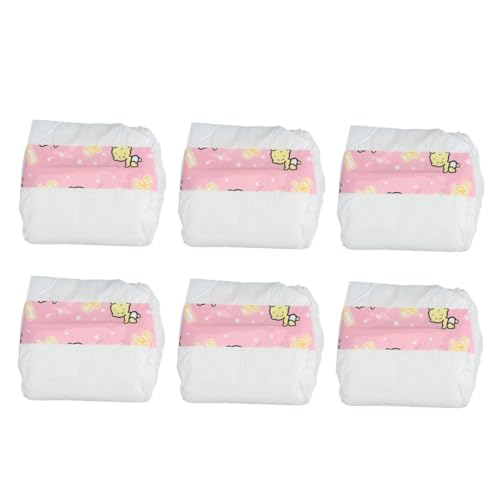Yardwe 6 Stück Puppe Verkleiden Sich Windeln Outfits Puppenhauszubehör Babypuppenzubehör Kleidung Für Puppen Gemacht Klein Zubehör Für Babypuppen Zubehör Plastik Rosa von Yardwe
