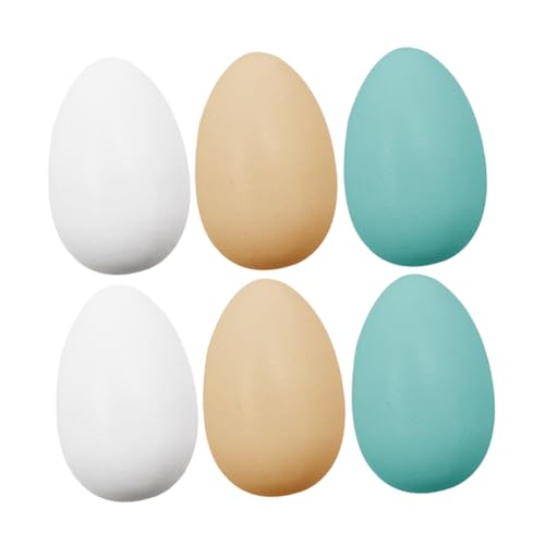 Yardwe 6 Stück Teiliges Holz Eier Unbemalt Realistisch Ostern Dekoration DIY Basteln für Erwachsene Natürliche Holzeier zum Bemalen und Osterdeko Yardwe 6 Stück Teiliges Holz Eier Unbemalt Realistisch Ostern Dekoration DIY Basteln für Erwachsene Natürliche Holzeier zum Bemalen und Osterdeko von Yardwe