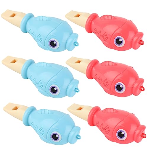 Yardwe 6 Stück pfeifen Babyspielzeug Entenpfeife lustiges Pfeifenspielzeug schöne Cartoon-Pfeife Spielzeugpfeife Kinderpfeife Blaspfeife Kleinkinderinstrumente Plastik von Yardwe
