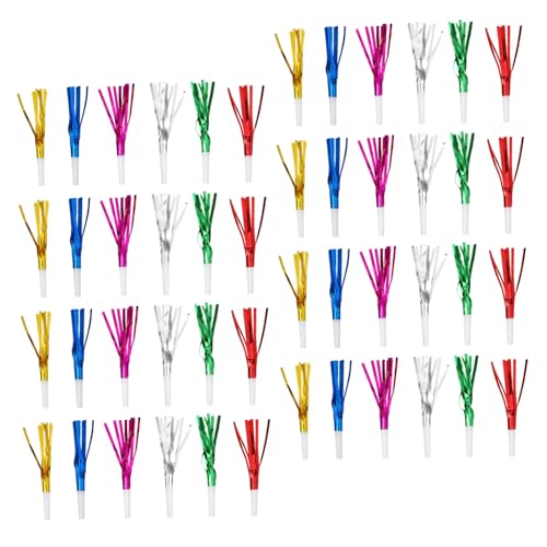 Yardwe 60 Stück Teiliges Party Tröten mit Glitzernden Fransen Bunte Metallpfeifen für Geburtstagsfeiern Silvester Sportveranstaltungen Leichte Tragbare Partypfeifen für Festliche Stimmung Yardwe 60 Stück Teiliges Party Tröten mit Glitzernden Fransen Bunte Metallpfeifen für Geburtstagsfeiern Silvester Sportveranstaltungen Leichte Tragbare Partypfeifen für Festliche Stimmung von Yardwe