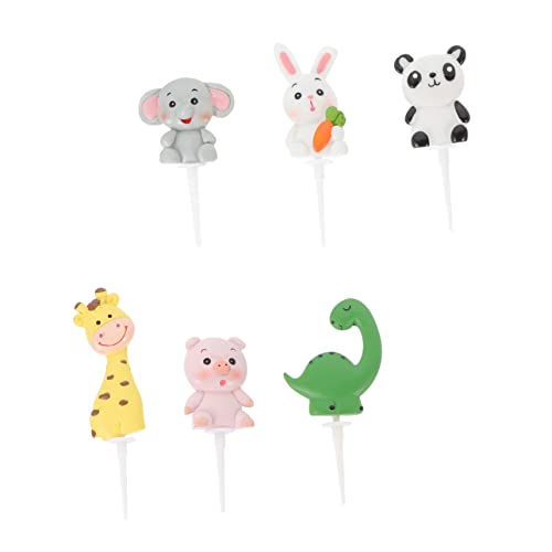 Yardwe 6Stücke Dinosaurier Kuchen Dekoration Tierformen Niedliche Figuren Für Kindergeburtstage Kreative Tischdeko Für Kleine von Yardwe