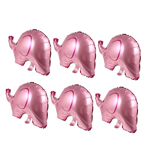 Yardwe 6Stücke Folienballons Elefant Für Babyparty Luftballons Party Deko Selbstschließend Langlebig Für Geburtstagsfeiern von Yardwe
