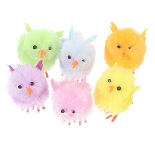Yardwe 6Stücke Plüschküken Ostern Deko Mini Flauschige Küken Figuren für Festlichkeiten als Ostergeschenk oder Tischdekoration für und Feiern Yardwe 6Stücke Plüschküken Ostern Deko Mini Flauschige Küken Figuren für Festlichkeiten als Ostergeschenk oder Tischdekoration für und Feiern von Yardwe