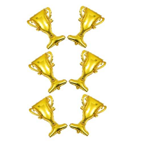 Yardwe 6pcs Champion Ballons Abschlussfeier Liefert 23,58 Zoll Gold Aluminium Folie -trophäe Balloons Für Glückwunsch Abschluss -abschluss -party -dekorationen von Yardwe