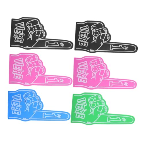 Yardwe 6pcs Eva Schaumfinger Cheerleading Requisiten Finger Ärmel Schaumhand Für Schulsport -cheerleading Partyzubehör von Yardwe