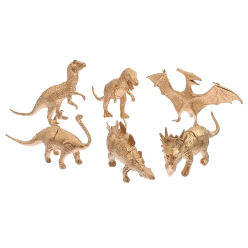 Yardwe 6stücke Teiliges Goldene Dinosaurier Modelle Lernspielzeug Für Junge Mädchen Kreative Bastelideen Tischdekoration Für Partys Und Räume Und Sicher Yardwe 6stücke Teiliges Goldene Dinosaurier Modelle Lernspielzeug Für Junge Mädchen Kreative Bastelideen Tischdekoration Für Partys Und Räume Und Sicher von Yardwe