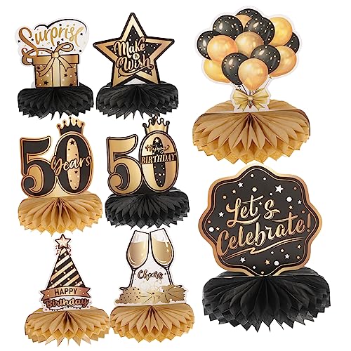 Yardwe 8 Stück 50 Jahre alte Ornamente Hochzeit Party Männer Tischmittelstücke Geburtstags-Waben-Mittelstücke Geburtstagskern Tischzentrum Geburtstag funkeln Papier Yardwe 8 Stück 50 Jahre alte Ornamente Hochzeit Party Männer Tischmittelstücke Geburtstags-Waben-Mittelstücke Geburtstagskern Tischzentrum Geburtstag funkeln Papier von Yardwe