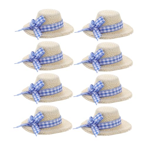 Yardwe 8 Stück Miniatur Puppenhüte aus Stroh mit Schleife Selbstgemacht Puppenzubehör für Kleiner Hausdekoration und Foto Requisiten Kleine Dekorative Hüte für Puppen Yardwe 8 Stück Miniatur Puppenhüte aus Stroh mit Schleife Selbstgemacht Puppenzubehör für Kleiner Hausdekoration und Foto Requisiten Kleine Dekorative Hüte für Puppen von Yardwe