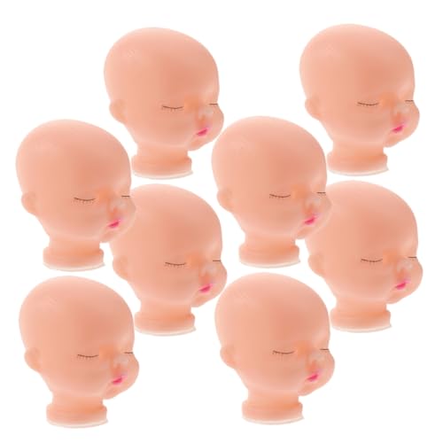 Yardwe 8 Stück Puppenkopfschlüsselkette Puppenköpfe -Gesichtszubehör Vinyl von Yardwe