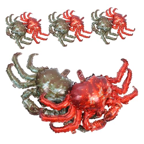 Yardwe 8 Stück Teiliges Krabbenfolienballon- Realistische Aufblasbare Krabbendeko aus Aluminiumfolie Vielseitig für Geburtstagsfeiern Meeres-themenpartys und Seafood-events Leicht Yardwe 8 Stück Teiliges Krabbenfolienballon- Realistische Aufblasbare Krabbendeko aus Aluminiumfolie Vielseitig für Geburtstagsfeiern Meeres-themenpartys und Seafood-events Leicht von Yardwe