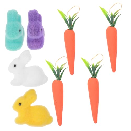 Yardwe 8 Stück Teiliges Set Ostern Deko Carrot und Bunny Figuren Niedliche Hängedekoration für Festliche Anlässe und Heimdekoration für Drinnen und Draußen Yardwe 8 Stück Teiliges Set Ostern Deko Carrot und Bunny Figuren Niedliche Hängedekoration für Festliche Anlässe und Heimdekoration für Drinnen und Draußen von Yardwe