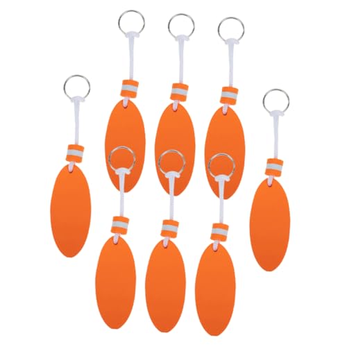 Yardwe 8Stücke Schwimmende Schlüsselanhänger Aus Eva Ovale Form Leuchtende Farben Für Wassersportarten Schützt Schlüssel Vor Verlust Im Wasser Perfektes Sportgeschenk von Yardwe