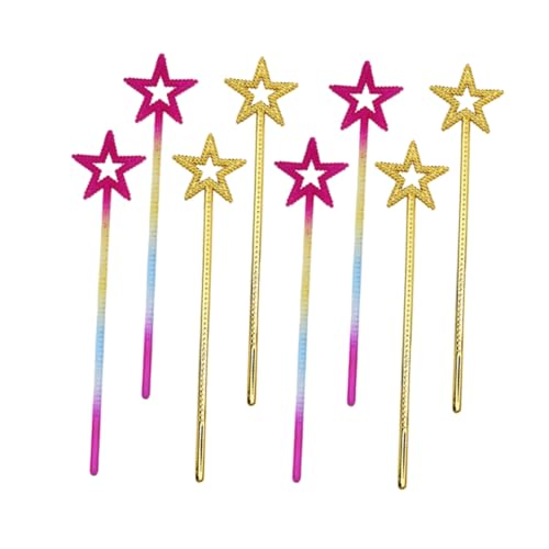 Yardwe 8Stücke Zauberstäbe Sternform für Glitzernde Feenstäbe und Regenbogenfarben für Geburtstagsfeiern Halloween und Cosplay Dekoration Yardwe 8Stücke Zauberstäbe Sternform für Glitzernde Feenstäbe und Regenbogenfarben für Geburtstagsfeiern Halloween und Cosplay Dekoration von Yardwe