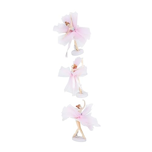 Yardwe 9 Sets Ballerina Mädchen Ornamente Dekorationen Ballett Topper Partyfiguren Tänzerinnen Kuchenaufsatz Geburtstag Willkommen Rosa Ballerina Kuchendekor Bailarinas von Yardwe