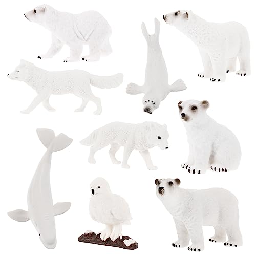 Yardwe 9 Stück Teiliges Arktischer Tierfiguren aus Realistische Dekoration für Kuchen Tischmittelstücke und Lernspielzeug Süße und Delfine für DIY Projekte Yardwe 9 Stück Teiliges Arktischer Tierfiguren aus Realistische Dekoration für Kuchen Tischmittelstücke und Lernspielzeug Süße und Delfine für DIY Projekte von Yardwe