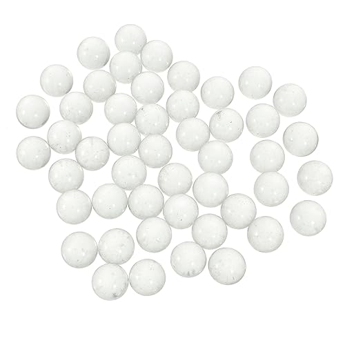 Yardwe 90 Stück Edelsteine ​​aus Klarem Glas Kleine Murmeln Runden Dekoration Farbig Marmor Dekorative Perlen Vase Große Glasperlenmasse Glasmurmeln Masse Gewöhnliches Glas Transparent von Yardwe