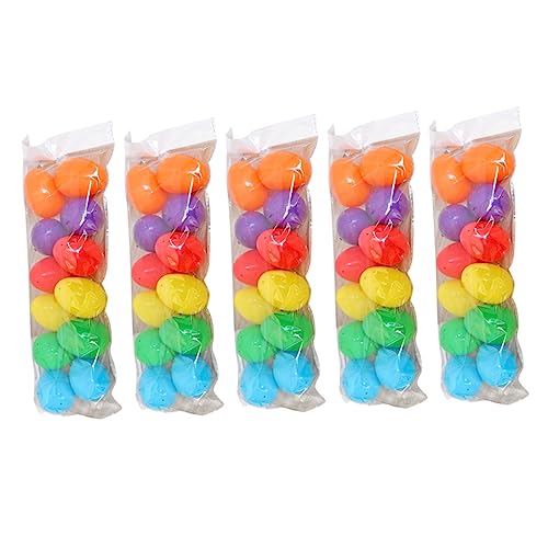 Yardwe 96 Stück nachgeahmte Eier künstlich Graffiti-Eier selber machen Dekorateur Hülse offene Eierschalenverzierung plastikenten easter eggs easter presents toy Plastikeier Osterdeko von Yardwe