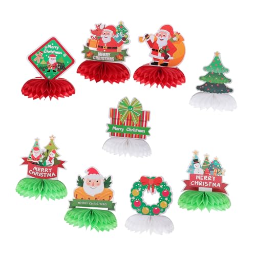 Yardwe 9Stücke Teiliges Weihnachtliches Honeycomb für Festliche Tischdekoration für Weihnachten Vielseitig Einsetzbar Leicht Erhältlich Yardwe 9Stücke Teiliges Weihnachtliches Honeycomb für Festliche Tischdekoration für Weihnachten Vielseitig Einsetzbar Leicht Erhältlich von Yardwe