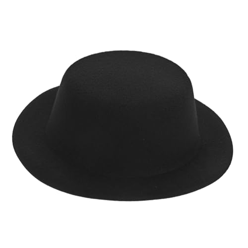 Yardwe Babykleiderkleid Kinderhüte Puppenhüte Minihüte Zum Basteln Mini-hüte Puppe Formelles Kostüm Kleiner Zylinder Winzig Formeller Hut Der Puppe Gefühlt Black von Yardwe