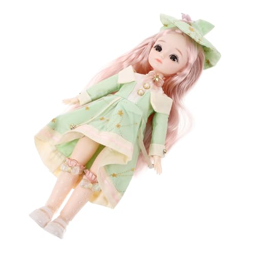 Yardwe Bjd Puppe im Böhmischen Stil mit Kleidung Schuhen und Hut Bewegliche Gelenkpuppe Modisches Outfit für Sommer Langlebige Materialien Vielseitige Kombinationen von Yardwe