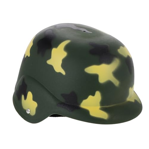 Yardwe Camouflage Simulierter Helm Deko Jungen Kostüm Armee-kostümzubehör Für Partyhüte Für Armeekostüm Für Armeehüte Für Armeezubehör Plastik von Yardwe