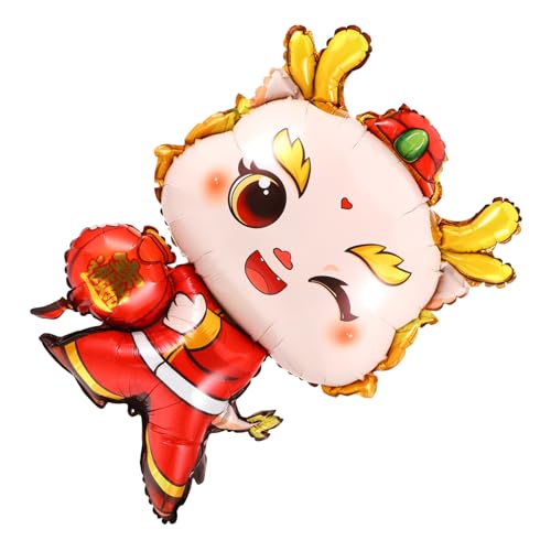 Yardwe Deko Für Jahr Des Drachen Neujahrsballons Für Chinesische Neujahrsfest Festliche Ballondekoration Für Feierlichkeiten Partyzubehör von Yardwe