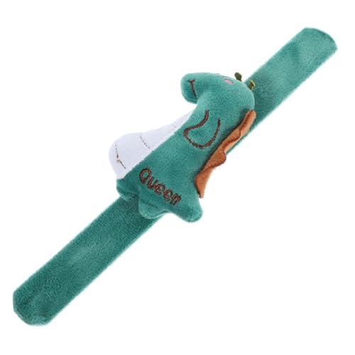 Yardwe Dinosaurier-armband Plüsch Ohrfeigenarmbänder Zur Dekoration Tier-slap-band Tierschlagarmbänder Bänder Mit Tiermuster Stofftier-armband Partyzubehör Green Legierung von Yardwe