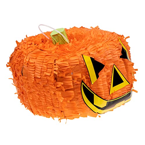 Yardwe Dreidimensionale Kürbis-pinata Für Kinderpartys Halloween -dekorationen Gefüllt Taschenfüller Für Halloween-partys Kürbis-süßigkeiten-eimer Lieferungen Papier Orange von Yardwe