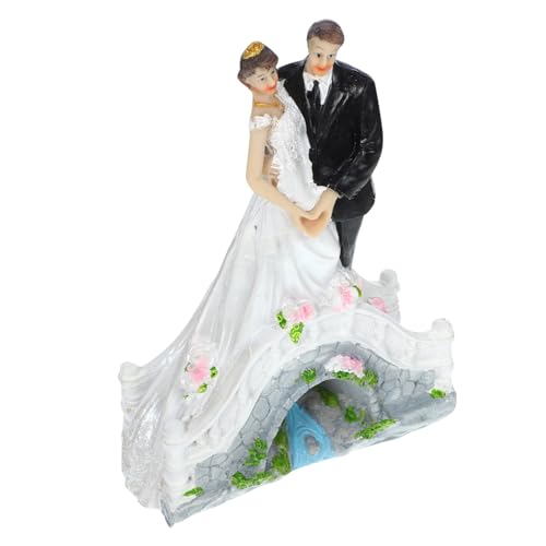 Yardwe Figur Für Hochzeitstorte Multifunktionales Hochzeitdekor Kuchendekoration Für Hochzeitsfeiern Romantische Tortenfigur Für Brautpaare von Yardwe