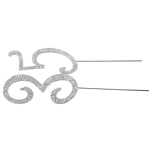 Yardwe Glitzernder Rhinestone Cake Topper für Partydekorationen Funkelnde Dessertdekoration für Jubiläen und Besondere Anlässe von Yardwe