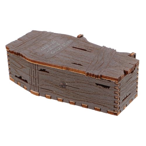Yardwe Halloween-Sarg-Leckerli-Box: 10,2 x 5 x 3,1 cm große Holzsärge für Snacks, Schmuck und Andenken – gruselige Party-Leckerli-Tabletts für Halloween-Feiern Yardwe Halloween-Sarg-Leckerli-Box: 10,2 x 5 x 3,1 cm große Holzsärge für Snacks, Schmuck und Andenken – gruselige Party-Leckerli-Tabletts für Halloween-Feiern von Yardwe