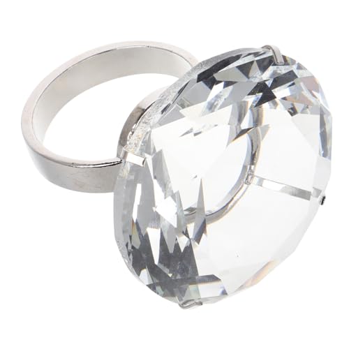 Yardwe Hochzeits-requisiten-diamantring Riesiger Diamantring Diamantringverzierung Klobig Diamant Ehering Diamant-verlobungsringe Vorschlag Requisiten Transparent Glas Yardwe Hochzeits-requisiten-diamantring Riesiger Diamantring Diamantringverzierung Klobig Diamant Ehering Diamant-verlobungsringe Vorschlag Requisiten Transparent Glas von Yardwe