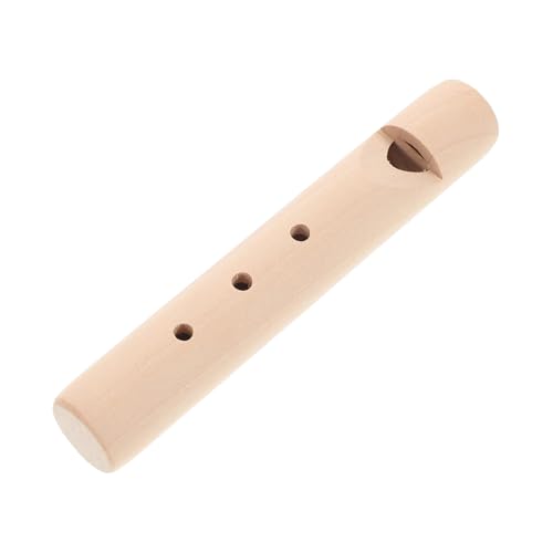 Yardwe Holzpfeife Für Dreilochflöte DIY Bemalbare Spielzeugpfeife Orff Instrument Für Musikalische Entdeckungen Kompakte Für Kleine Hände Fördert Musikalische Fähigkeiten von Yardwe