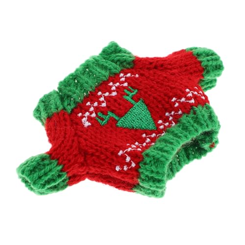 Yardwe Klein Niedlicher Puppenpullover aus Plüsch für Miniaturpuppen Festliche Kleidung für Puppen Tolles für Geburtstage und Feiern Süßes Accessoire für Puppenoutfits von Yardwe