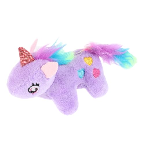 Yardwe Kompaktes Einhorn -schlüsselbund Plüschspielzeug Niedlich Gefüllte Tierschlüsselring Einhorn -rucksack Anhänger Für Partydekorationen Einzigartiger Schlüsselbund Für Mädchen Süßes von Yardwe