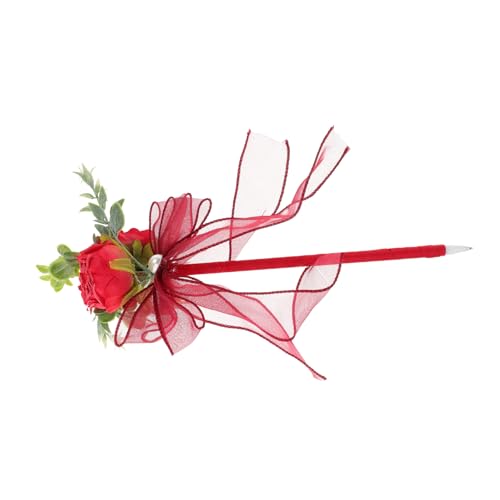 Yardwe Kreative Künstliche Rosenballpoint Stift Blume Neutrale Stifte Kugelblume Blumenstifte Schreiben Kugelschreiber Für Das Schreiben Von Hochzeitsbevorzugungen Blumenballpoint Pen von Yardwe