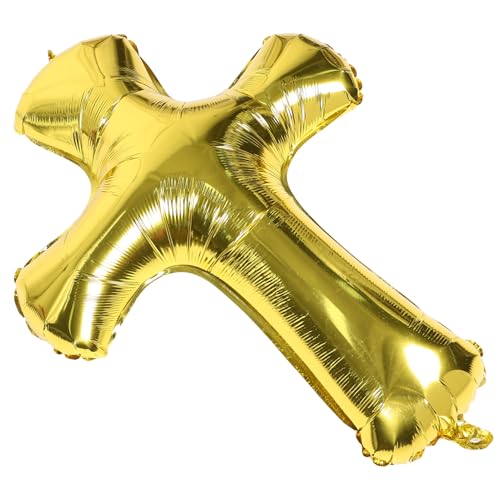 Yardwe Kreuzballon Luftballons Für Geburtstagsfeiern Dekorative Taufballons Ballon Für Die Party Geburtstagskreuzballons Taufe Party -dekorationen Festlicher Ballon Aluminiumfolie Golden Yardwe Kreuzballon Luftballons Für Geburtstagsfeiern Dekorative Taufballons Ballon Für Die Party Geburtstagskreuzballons Taufe Party -dekorationen Festlicher Ballon Aluminiumfolie Golden von Yardwe