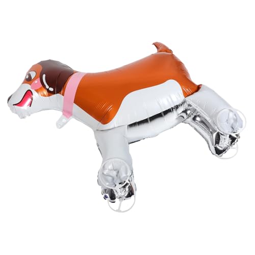 Yardwe Laufballon Mit Rädern Hundegeburtstag Luftballons Ballon-hund-ornament Ballons Für Welpen Aufblasbare Nutztiere Aufblasbarer Hundeballon Gehende Tierballons Aluminiumfolie von Yardwe